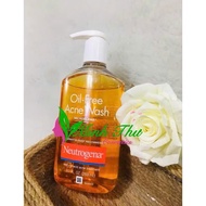 Sữa Rửa Mặt Neutrogena Oil-Free Acne Wash Màu Cam - Giảm nhờn Giảm mụn