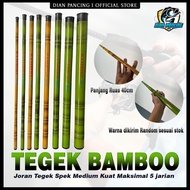 Joran Tegek Bamboo Ruas Pendek Joran Pancing Fiber Spek Medium