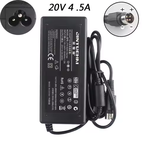 4-pins 20V 4.5A Ac Dc Adapter For Dell 2001FP LCD Monitor R0423 0R0423 2001FP PA-9 LSE0202C2090 ADP-