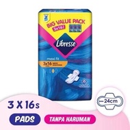 Libresse Maxi 24cm Wing (3x16s)/Non Wing (3x20s) Disposable Sanitary Pad Tuala Wanita Pakai Buang