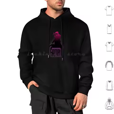 Gambit Hoodies Long Sleeve Gambit Xmen X Men Rogue Cyclops Phoenix Professor X Mutant