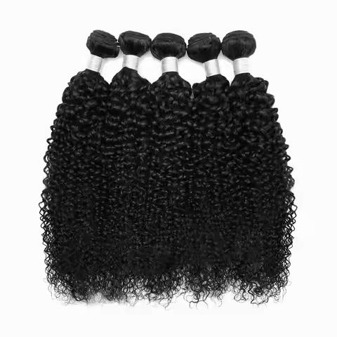 60Gram/bundle Jerry Curly Human Hair Bundles 12 to 22 Inch Remy Indian Hair Extensions Black Color D