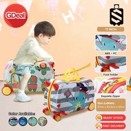 GDeal 17Inch Large Capacity Kids Rideable Cartoon Suitcase Silent Universal Wheel Draggable Luggage