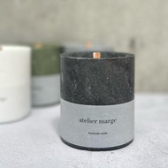 fragrance candle granité homme noir