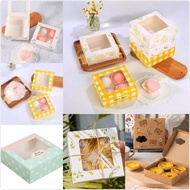 10pcs egg tart box cake box donut dessert box egg tart box pie sauce