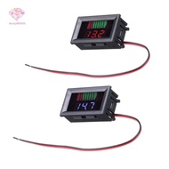 BTYB> LCD Digital Voltmeter 12V 24V 60V 72V Waterproof Electric Car Battery Capacity Indicator Lead 