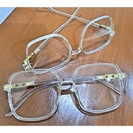 Square frame glasses clear frame glasses/ transparent frame Korean anti-UV glasses/