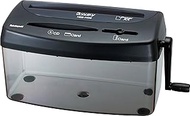 Nakabayashi Co,Ltd 3 Ways Manual Shredder for Paper&Card&CD/DVD,One Piece of Letter Size/A4 Size,Cap