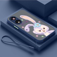 [Free Lanyard] OPPO OPPO Reno 8T 8Z 8 Pro 5G reno8T 5G Anti-fall Stellalou Phone Case Translucent Clear Casing Frosted Hard Cover