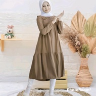 midi dres polos/midi dres maxi cringkel/midi dres anak perempuan