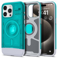 SPIGEN Case for iPhone 15 Series [Classic C1 Mag Fit] Retro Translucent Design with MagSafe Compatib