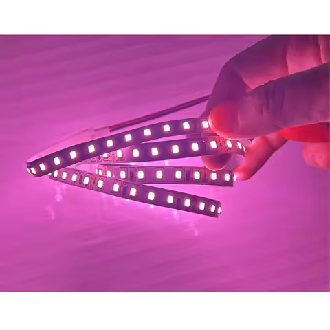Pink Rose 2835 LED Strip Light For Meat Showcase And Night Bar Decoration DC 24V 120LED 2200K No-Wat