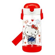 日本 Skater Sanrio Hello Kitty 直飲管杯連掛帶水壺/水樽 480ml
