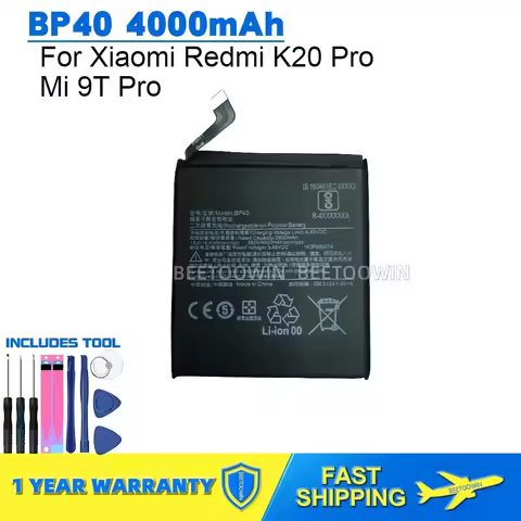 For Xiaomi Redmi K20 Pro Mi 9T Pro Mi9T K20Pro BP41 BP40 4000mAh Rechargeable Phone Battery