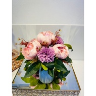 Ready stock roses siap pasu bunga siap gubah bunga hiasan rumah bunga rose bunga meja bunga comel bu
