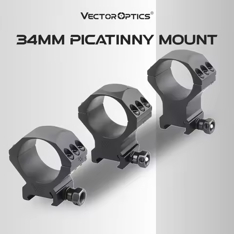 Vector Optics Tactical 34mm Scope Rings Mount Fit Picatinny Airsoft Accsesories Ak 47 Ar 15 Hunting 