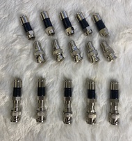 [HCM]Bộ Jack BNC + F5 (Loại 1) Lõi Kẹp Bằng Đồng Chống Nhiễu Giá Sỉ (10 Cặp)
