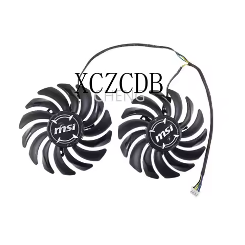 87mm for MSI ARMOR RX570 RX580 Dual Fan Replacement 40mm 4Pin PLD09210B12HH 0.4A CT