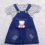 Overall jeans For Girls 1(set), Children Aged 0 To 2 Years, levis Frog, Girls Clothes
