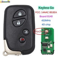 4B Keyless Go Smart Kunci Jarak Jauh 433Mhz Chip 4D Untuk Lexus Lx570