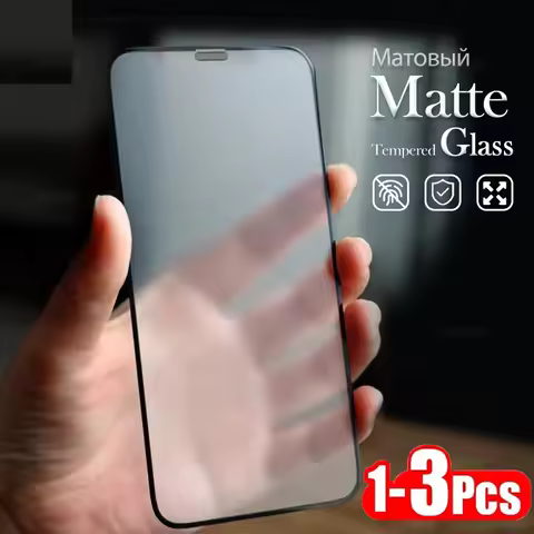 1-3PCS Matte Tempered Glass For Samsung A56 5G A36 A55 A54 A34 A35 A53 A52 A33 A32 A25 A24 A22 A23 A