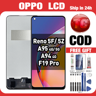 LCD OPPO reno 5F/ 5Z/ A95 4G 5G/ A94 4G/ F19 Pro Compatible For Original Touch Screen Digitizer