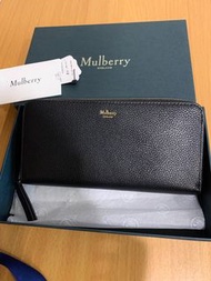 Mulberry 黑色拉鍊長夾