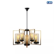 L&E โคมไฟตกแต่งแขวนเพดาน ขั้วหลอด E27 x 5 Series CYLINDIOR รุ่น PSG60-245 สไตล์ Modern