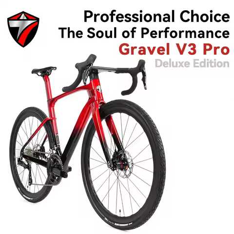 TWITTER GRAVEL V3PRO Gravel Adventure Bike Hydraulic Disc Brakes Shimano/SRAM Groupset for All-Road 