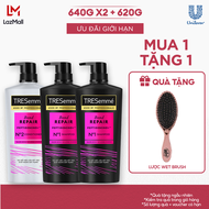 Combo 2 Dầu Gội Và 1 Dầu Xả TRESemmé Bond Repair Peptidebond+ Giúp Ngăn Gãy Rụng (640g X 2 Và 620g)