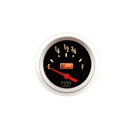 Autogauge เกจ์วัด ระดับน้ำมันเชื้อเพลิง วัดระดับน้ำมัน ปริมาณน้ำมัน Fuel level gaugeรุ่น black face 2.5 นิ้ว (ขอบเงิน/ พื้นดำ)
