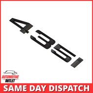435i LETTERING REAR BOOT LID TRUNK BADGE EMBLEM FOR BMW 4 SERIES, MATT BLACK