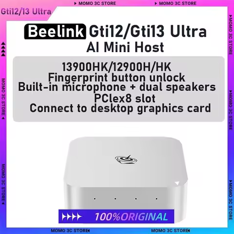 Beelink Gti12/Gti13 Ultra Intel I9 Mini PC 12900h/Hk 13900hk Gaming Office Design Mini Host External
