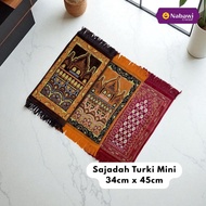 Mini Turkish Prayer Rug, Small Prayer Rug, Children's Prayer Rug, Gresik Tahlilan Souvenir