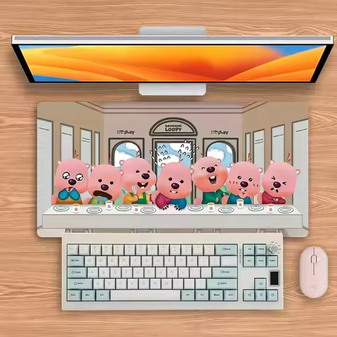 Kawaii Zanmang L-Loopy Mouse Pad Big Keyboard Desk Computer PC Mat Notbook Pad