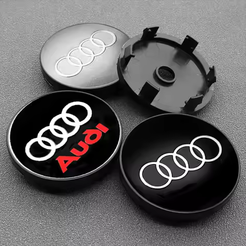 4Pcs 56mm 60mm Car Rim Cover Wheel Center Hub Caps Stickers Accessories For Audi Sline A3 A1 A4 B8 B