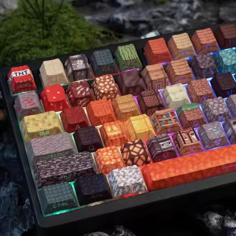 120+ Keys Colorful Keycaps Dye-Sub PBT Keycaps Side Light Cherry Profile Key Caps for MX Gaming Mech