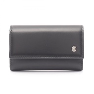 【二手】卡地亞 Pasha 鑰匙包 L3000127 黑色皮革 Pasha 六鑰匙包 男士二手