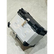 Offer Stock Top Box 55Liter Silver Aluminium X-Logo Premium Universal Siap Base Plate