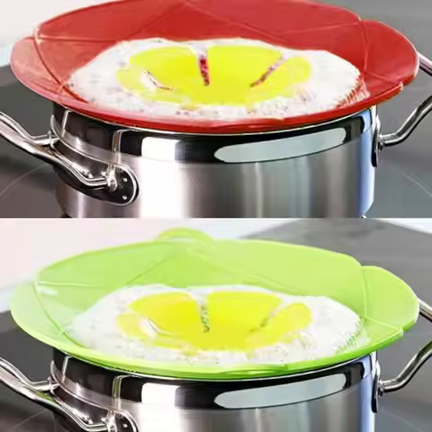Silicone Anti Overflow Cover Pot Lid High Temperature Kitchen Gadgets Universal Lid Flower Cookware 