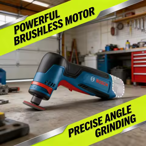 Bosch GWG 12V-50 S Electric Grinder Cordless Polisher Brushless Right Angle Sander Home Use Mini Gri