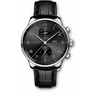 New Black Disc Portuguese Meter Full Set IW Portuguese Series Mechanical Watch Men's Chronograph IW371609 Iwc