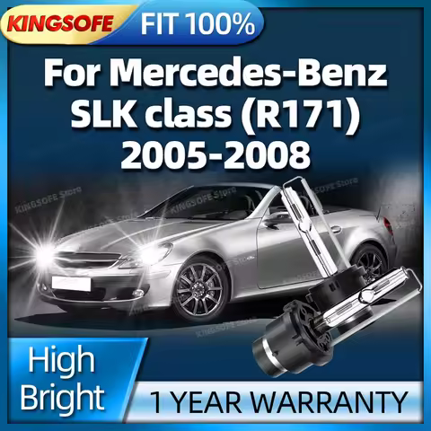 2Pcs Xenon 35W HID Car Lamp D2S Headlight 6000K Upgrade Bulbs For Mercedes Benz SLK Class R171 2005 