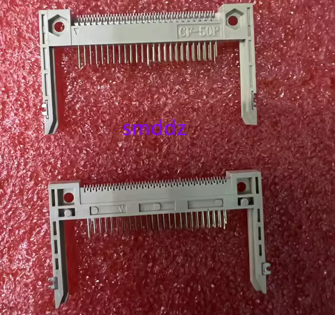 10pcs / CF Card Holder 50Pin Slot SMT Type Long Arm L=26.9mm On/Off Board Card Holder CF Card