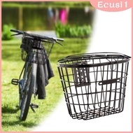 [Ecusi] Bike Basket Bike Storage Basket, Large Capacity, Front Frame, Bike Basket Bike Hanging Basket for Outdoor
