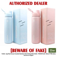 AQUAFLASK 22oz POWDER BLUE or BALLET PINK Aqua Flask Wide Mouth with Flip Cap Spout Lid Flexible Cap