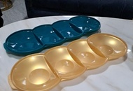 chinese new year food /  snack tray  - Tupperware Allegra 4 Peas Tray  - 2pcs/set