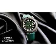 【现货】 Balmer 宾马 8141G BK-6 Automatic Sapphire Men Watch with Green Silicone Strap