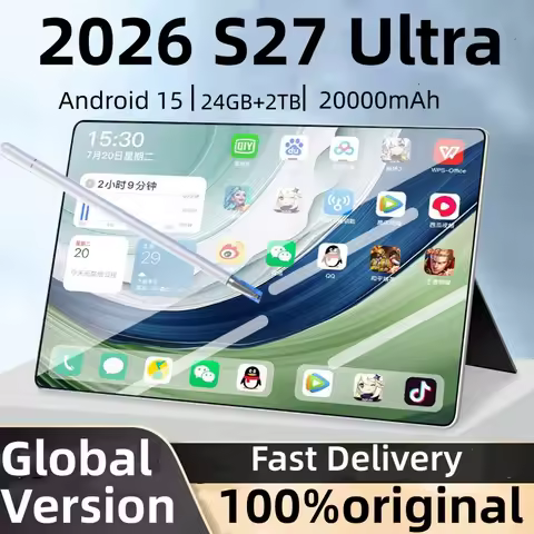 Original Tablet S27 Ultra 11 Inch 22GB RAM 2TB ROM tablet Android 15 Core Pad Tablet PC Phone Dual W