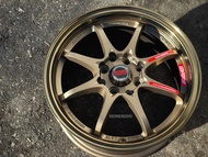 New Car Sport Rim THAILAND RAYS CE28 Wheels 15x6.5J 8x100/114.3 ET40 Satin Bronze - READY STOCK